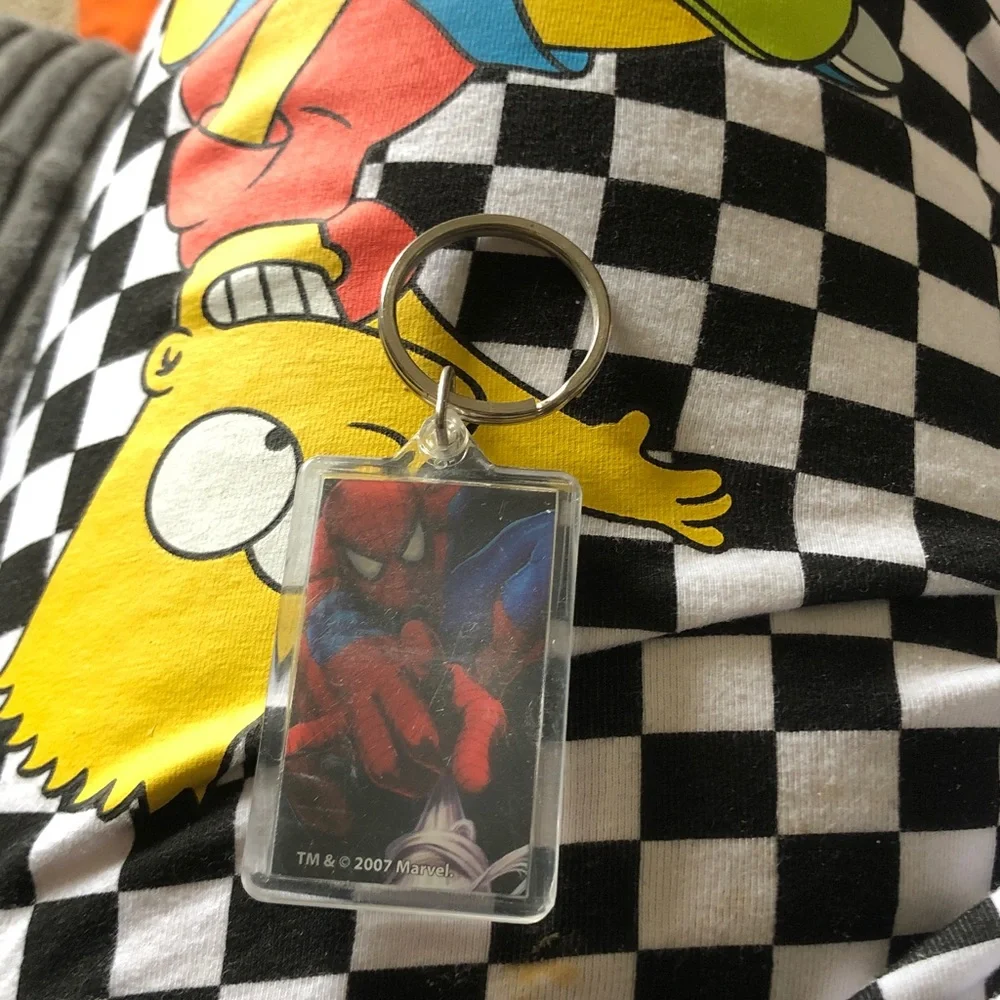 Marvel Spider-Man Keychain - Red, Blue & Black